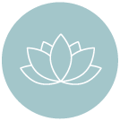 lotus flower circle icon